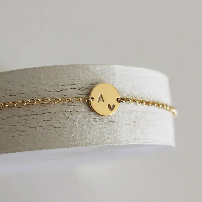Pulseira medalha P - ouro amarelo 18k - pingente preso