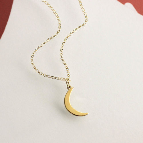 Colar Lua em ouro amarelo 18k