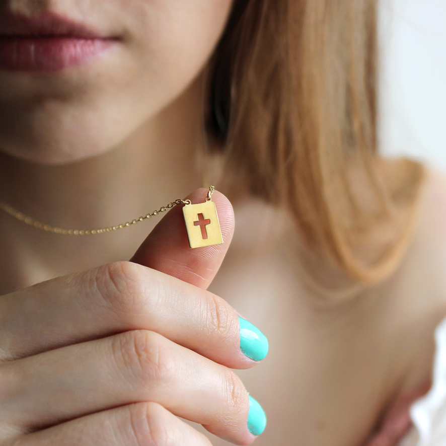 Escapulário de ouro 18k