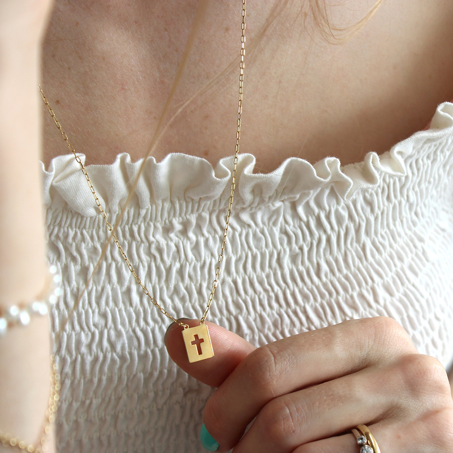 Escapulário de ouro 18k