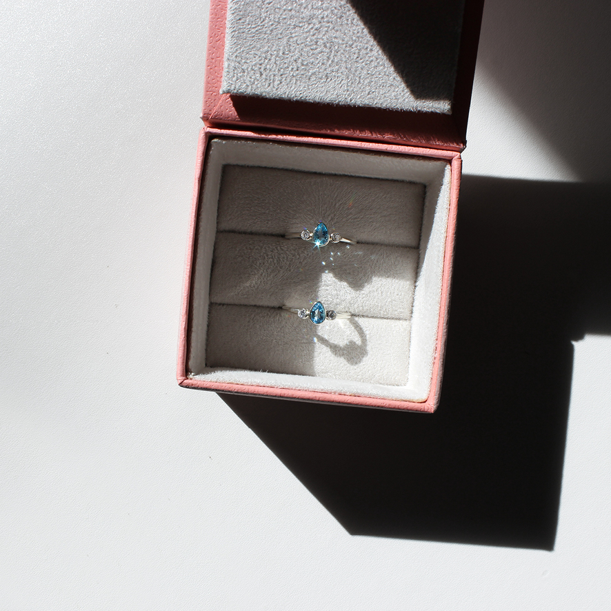 Aliança/anel Céu - em ouro 18k