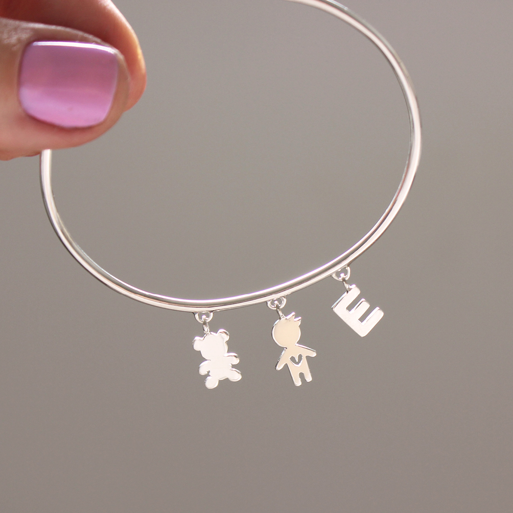 Bracelete Viver de amor - em prata 960