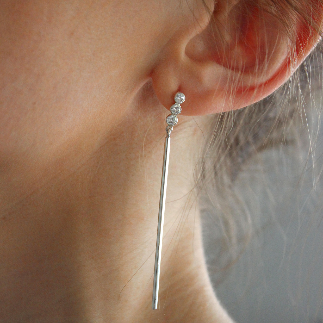 Brinco balanço - prata 960